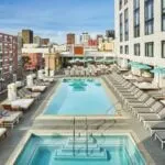 The rooftop pool at Pendry San Diego
