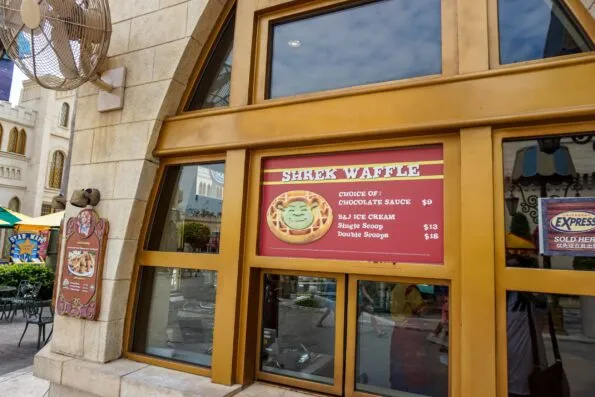 Universal Studios Singapore Shrek waffle