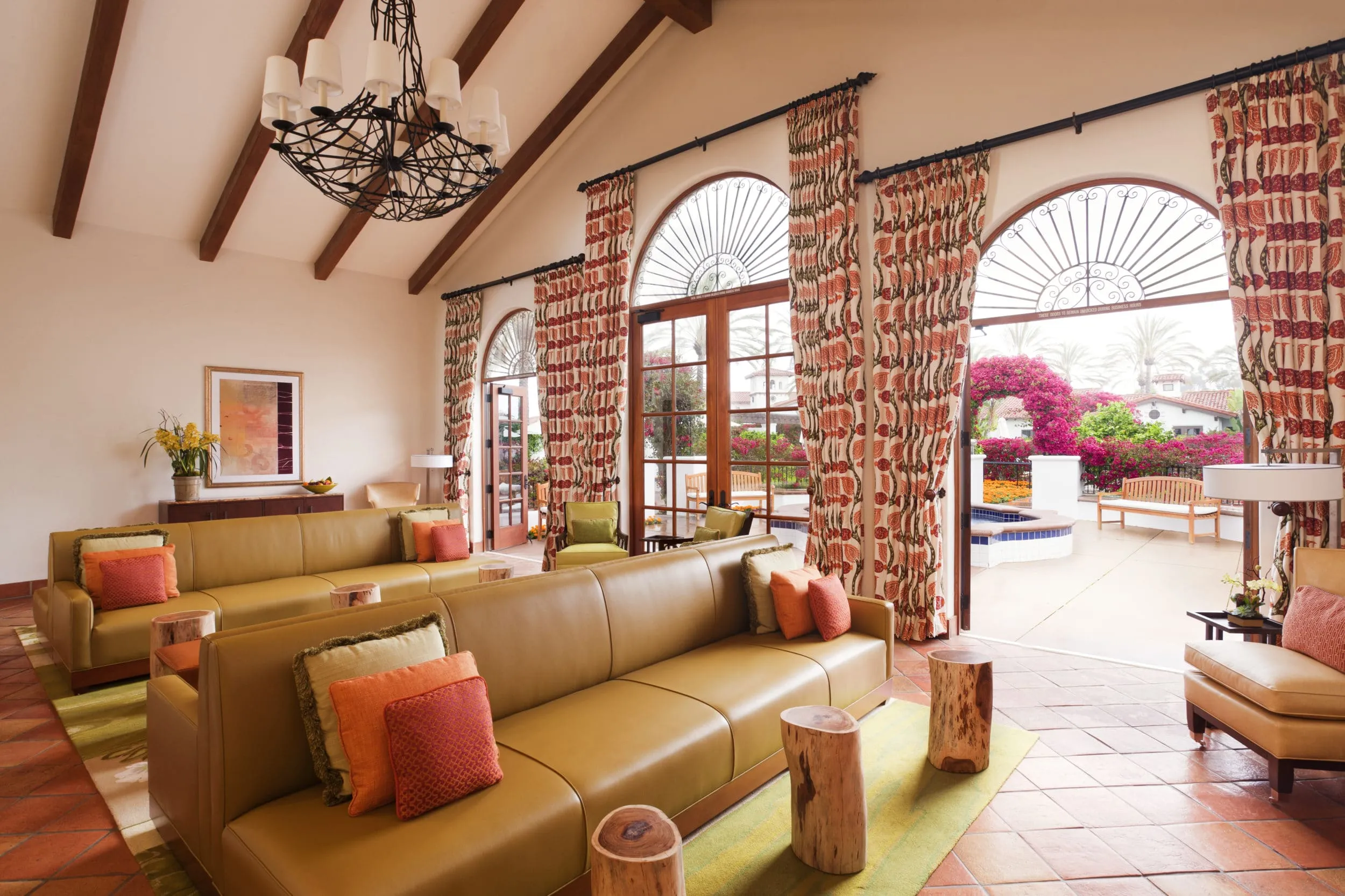 The Spa at Omni La Costa lounge area