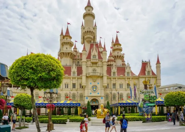 Shrek's castle at Universal Studios Singapore