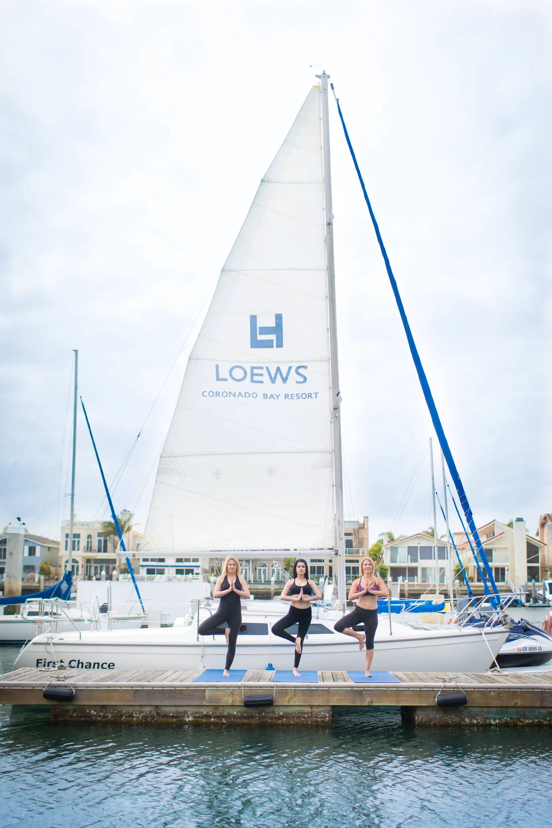 Do yoga on the beach or at the marina at Loews Coronado Bay Resort