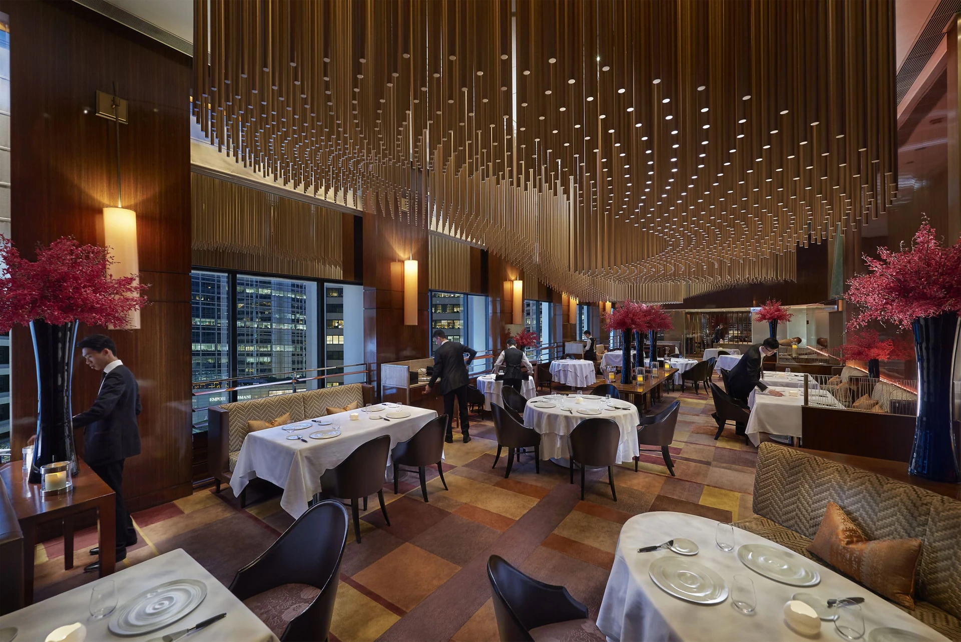 Amber restaurant at The Landmark Mandarin Oriental, Hong Kong