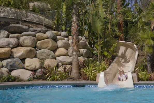 Water slide at Hyatt Regency Mission Bay pool