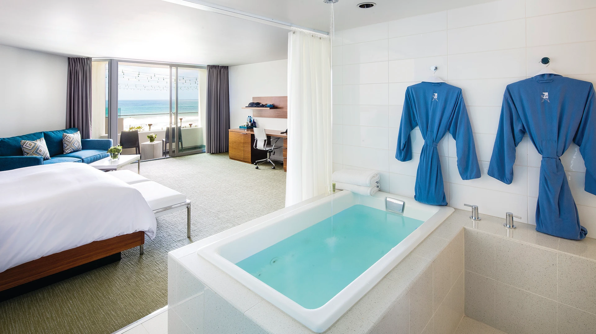 An in-room tub in the Sanctuary Suite.