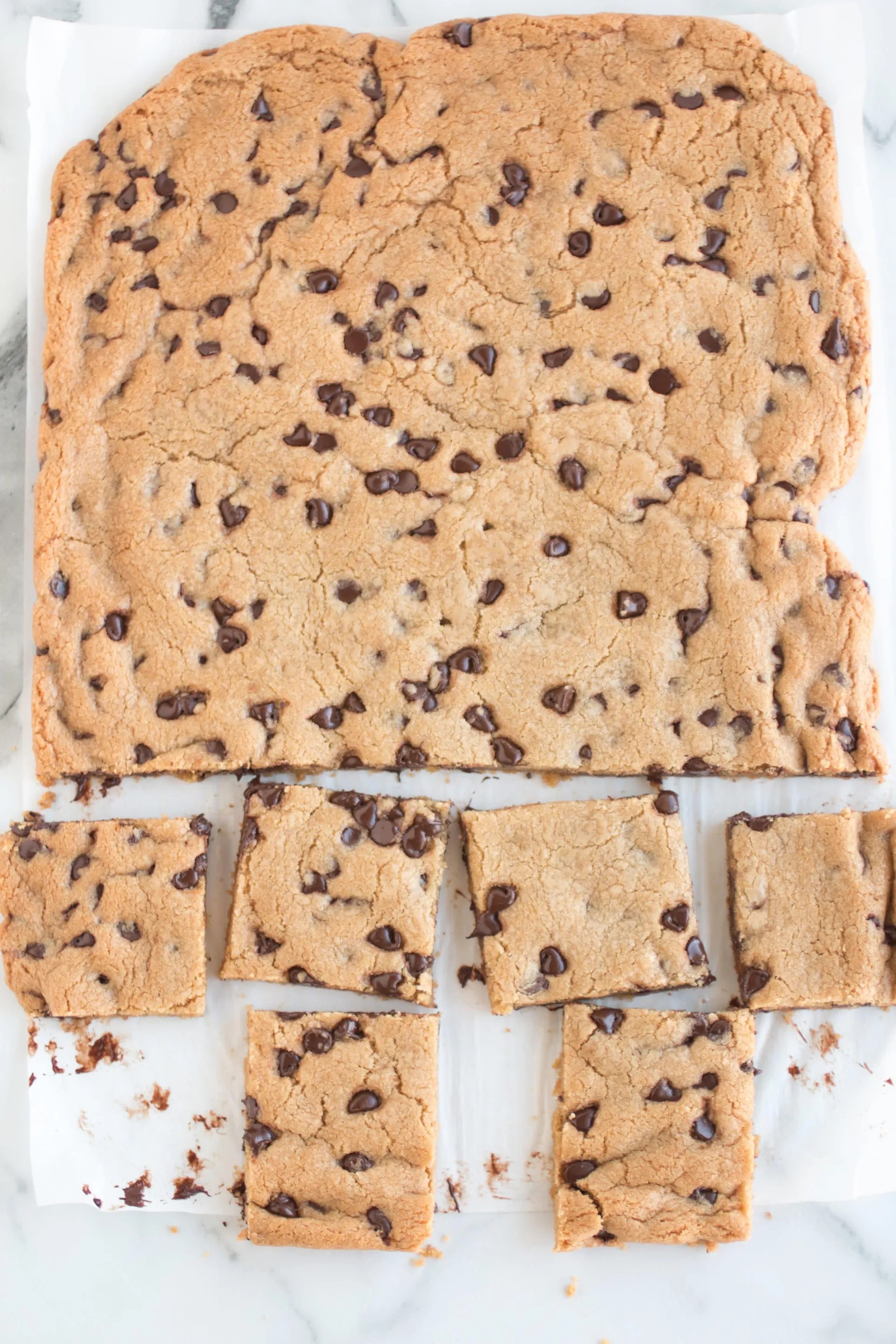 USS Midway Chocolate Chip cookie bars