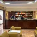 Bar at the American Airlines Admirals Club at Mexico City airport