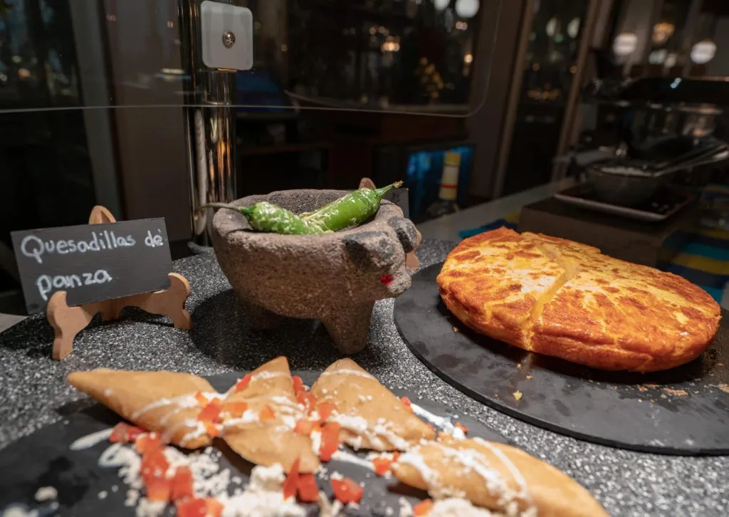 Quesadillas at Four Seasons Mexico City
