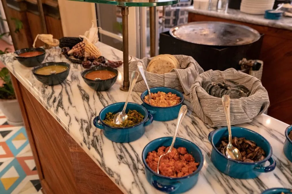 Breakfast buffet at Zanaya