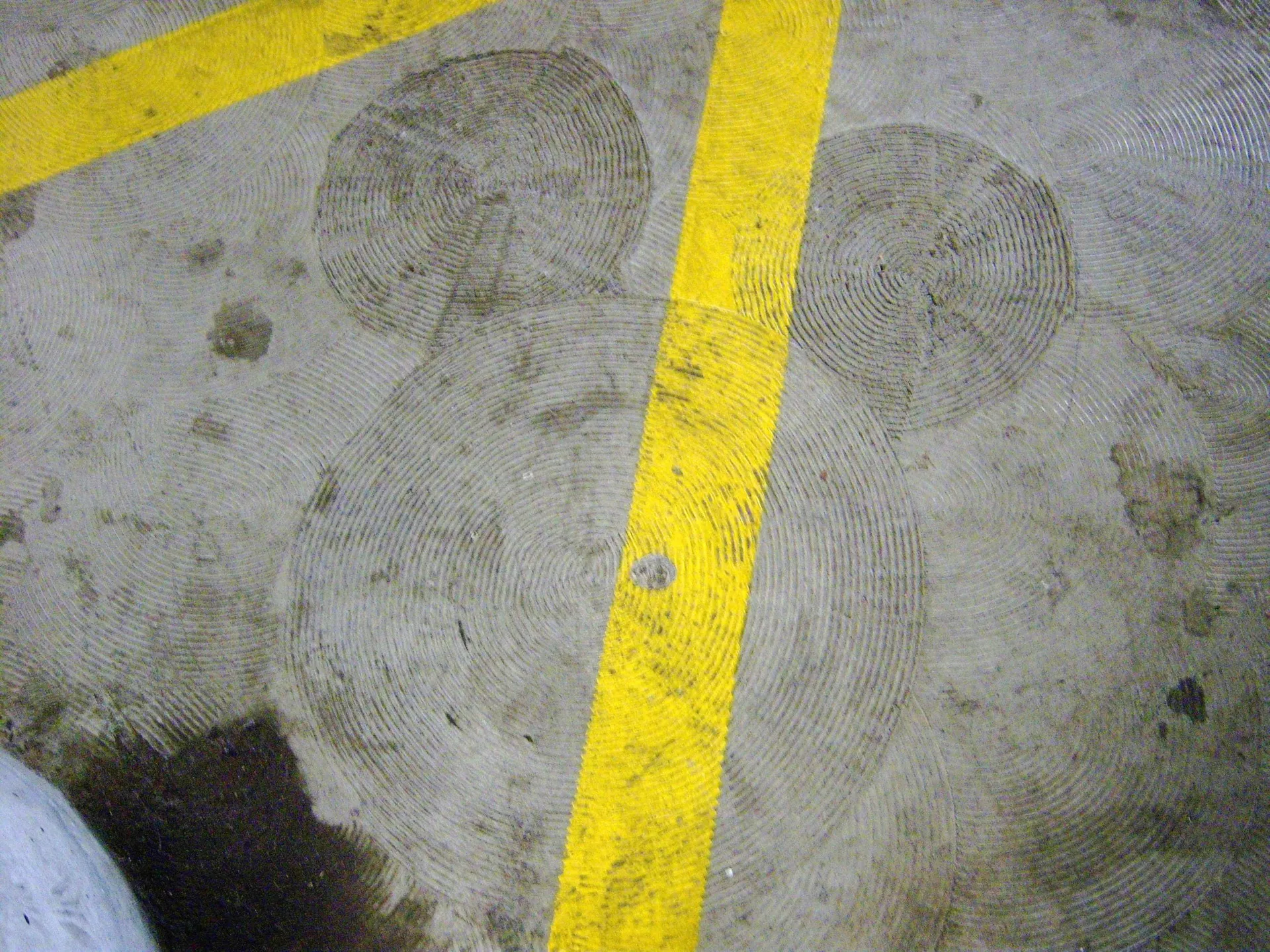 Hidden Mickeys in the Daisy level Mickey & Friends parking lot