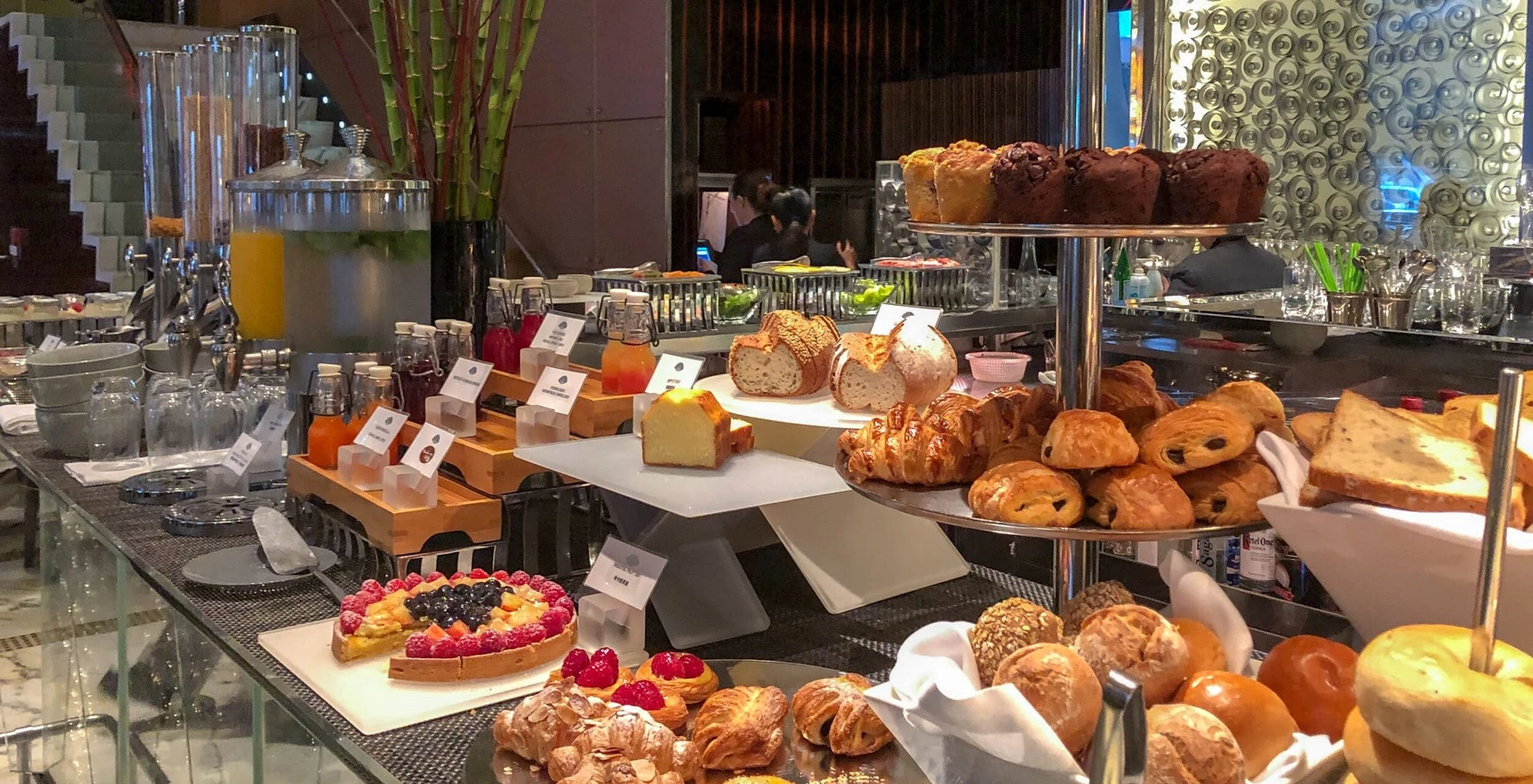 Breakfast buffet at The Landmark Mandarin Oriental in Central Hong Kong