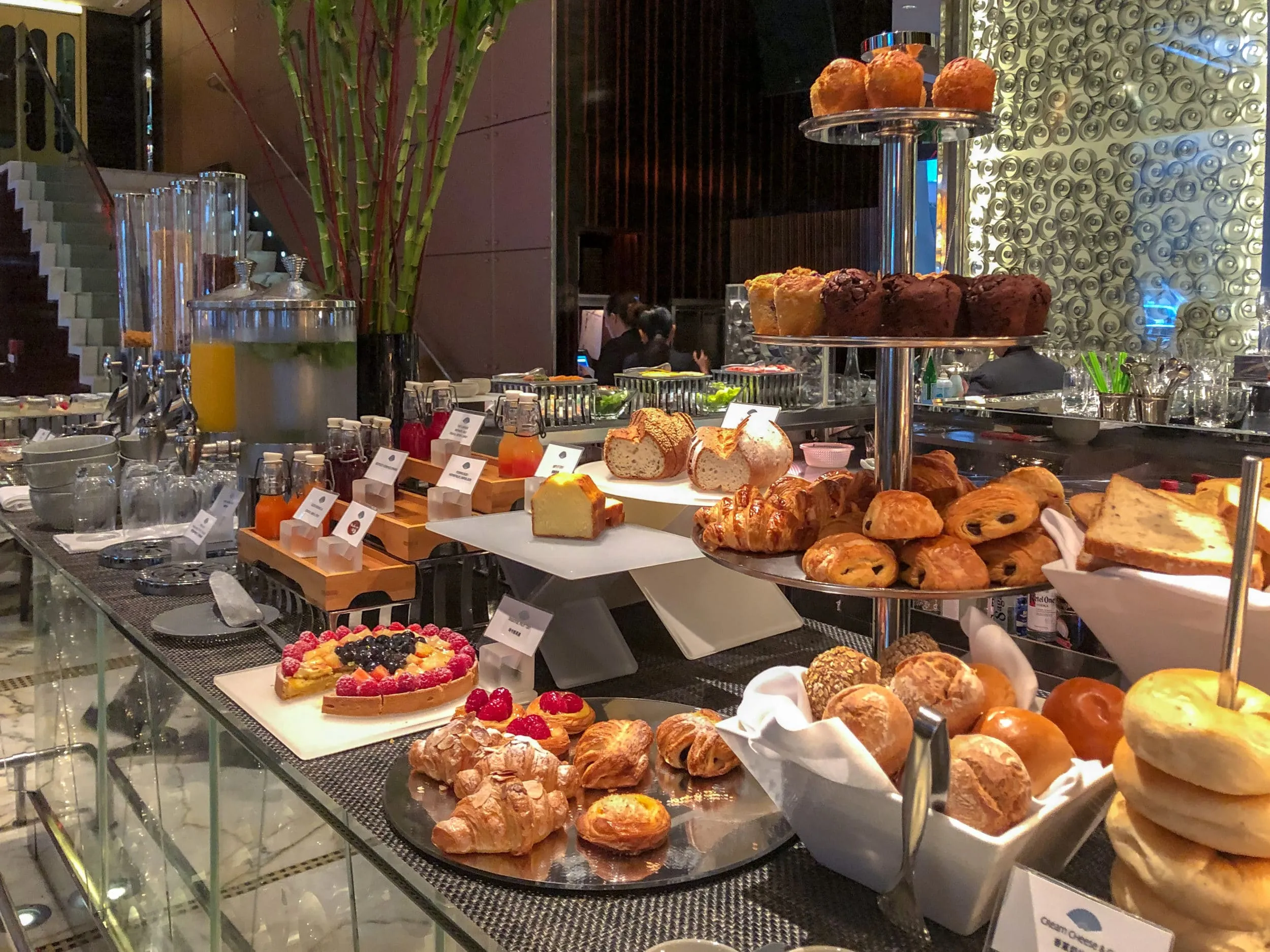 The breakfast buffet at The Landmark Mandarin Oriental, Hong Kong