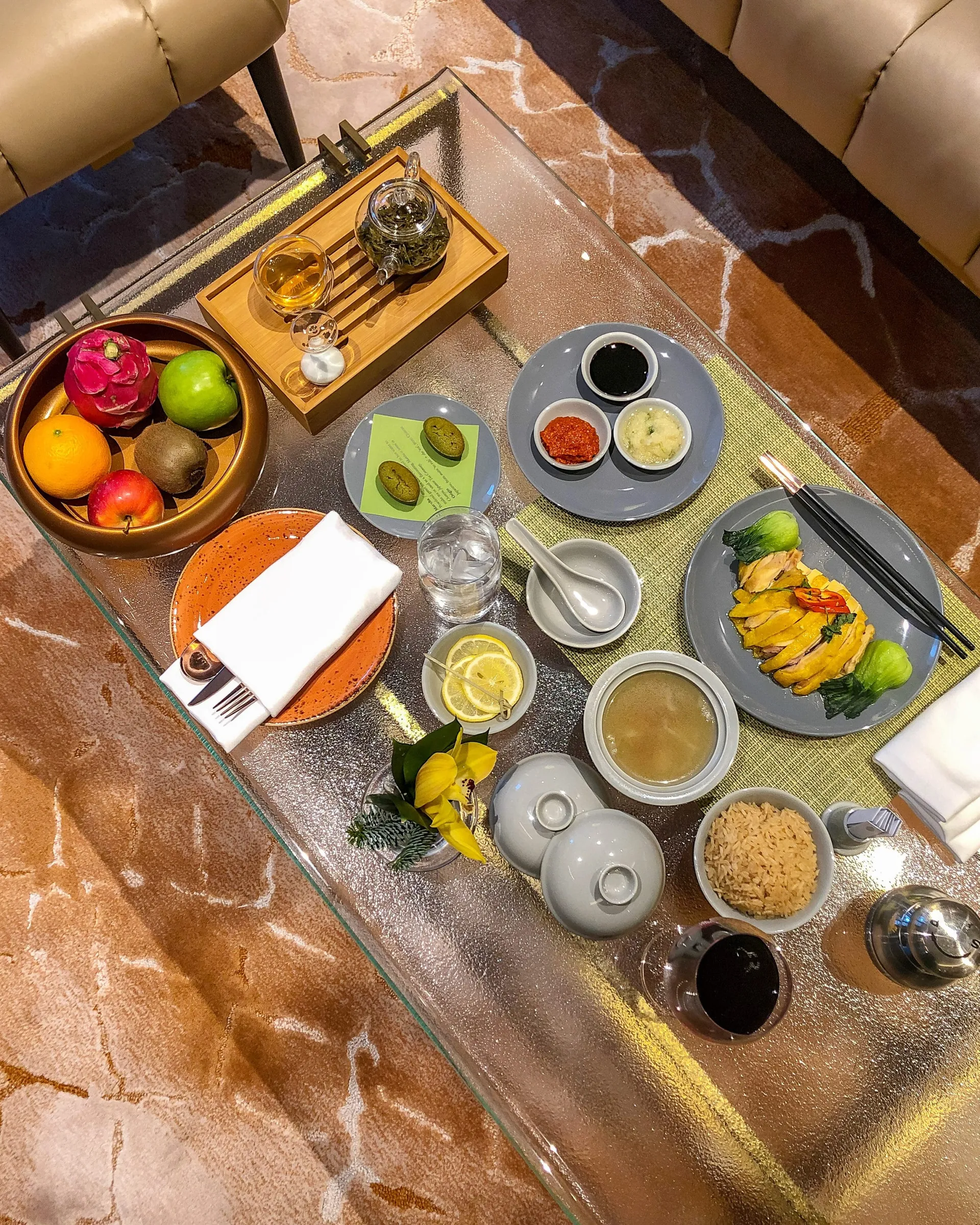 Hainanese Chicken Rice at The Landmark Mandarin Oriental, Hong Kong