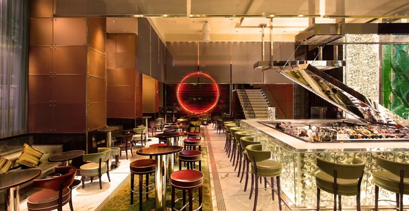 MO Bar interior at The Landmark Mandarin Oriental in Central Hong Kong