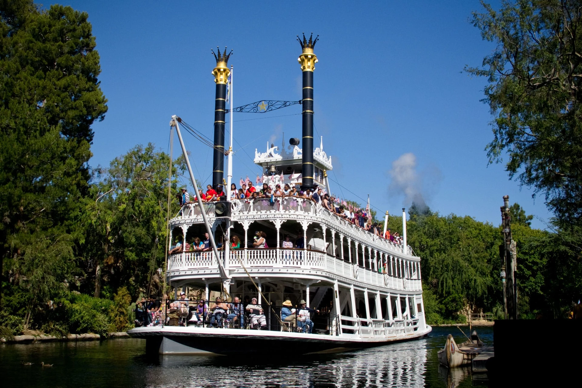 Hidden Mickeys Disneyland: The Mark Twain Riverboat