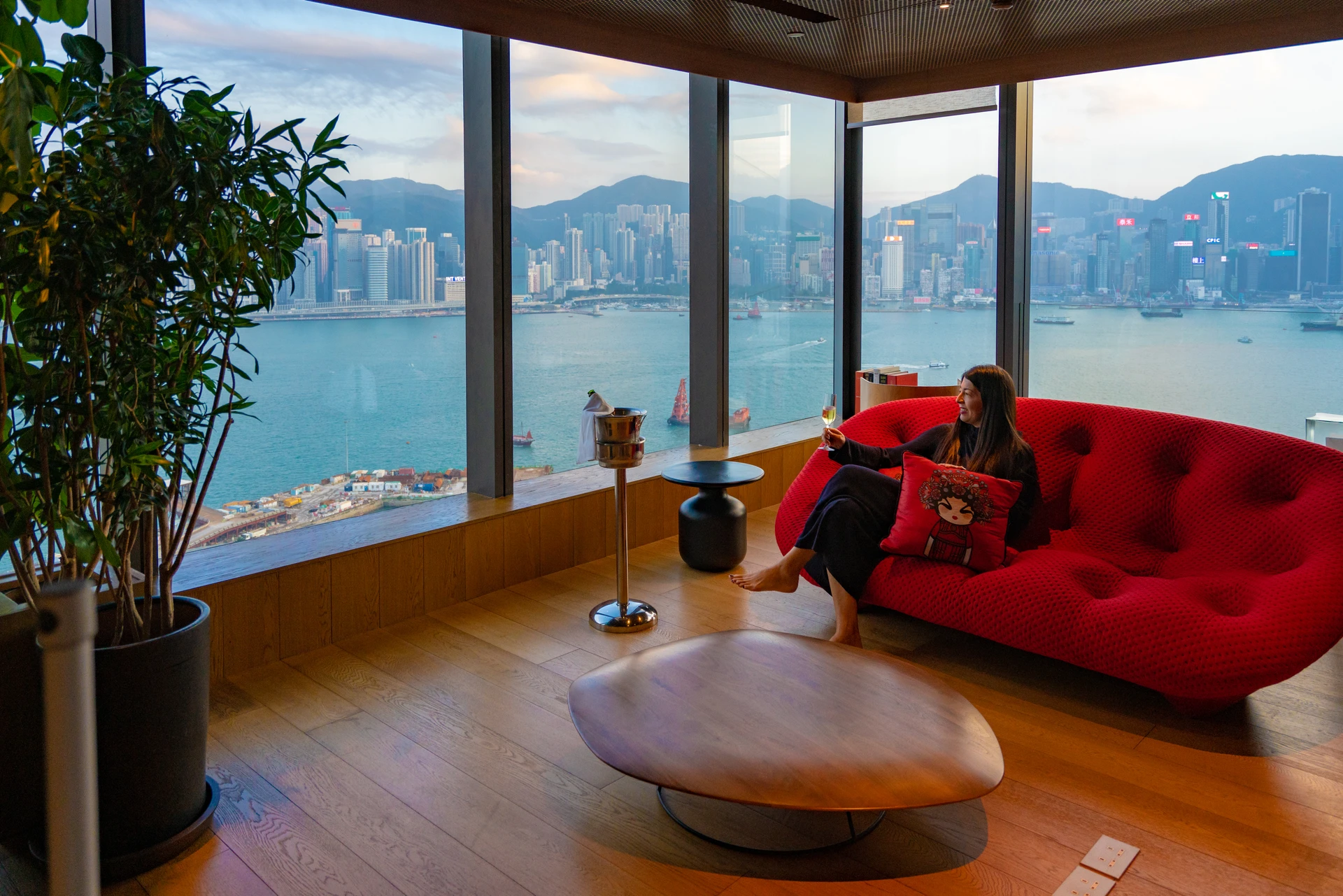 The Vivienne Tam suite at Hotel Icon, one of the best Hong Kong hotels.