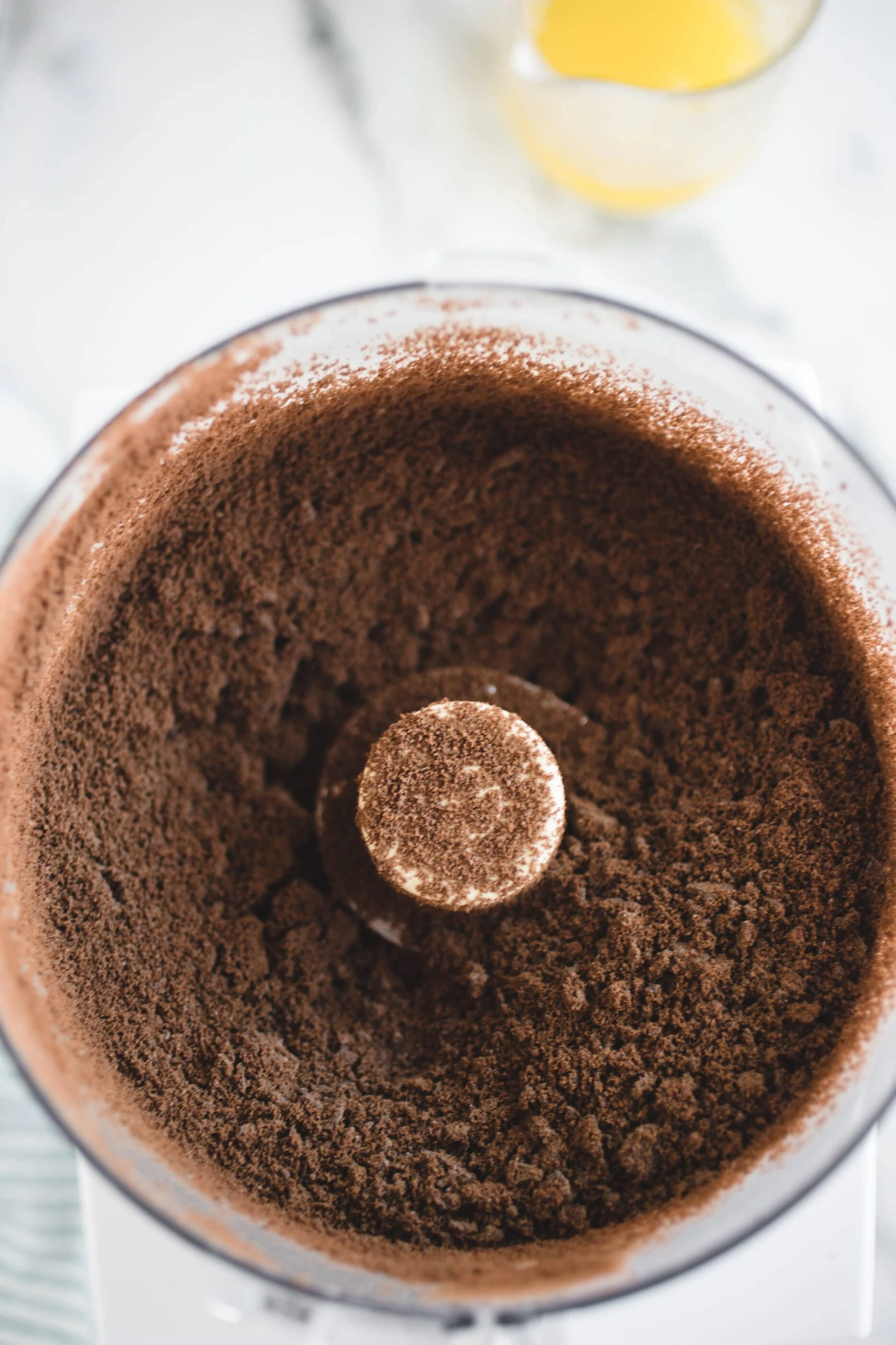 Cookie crust made in a food processor