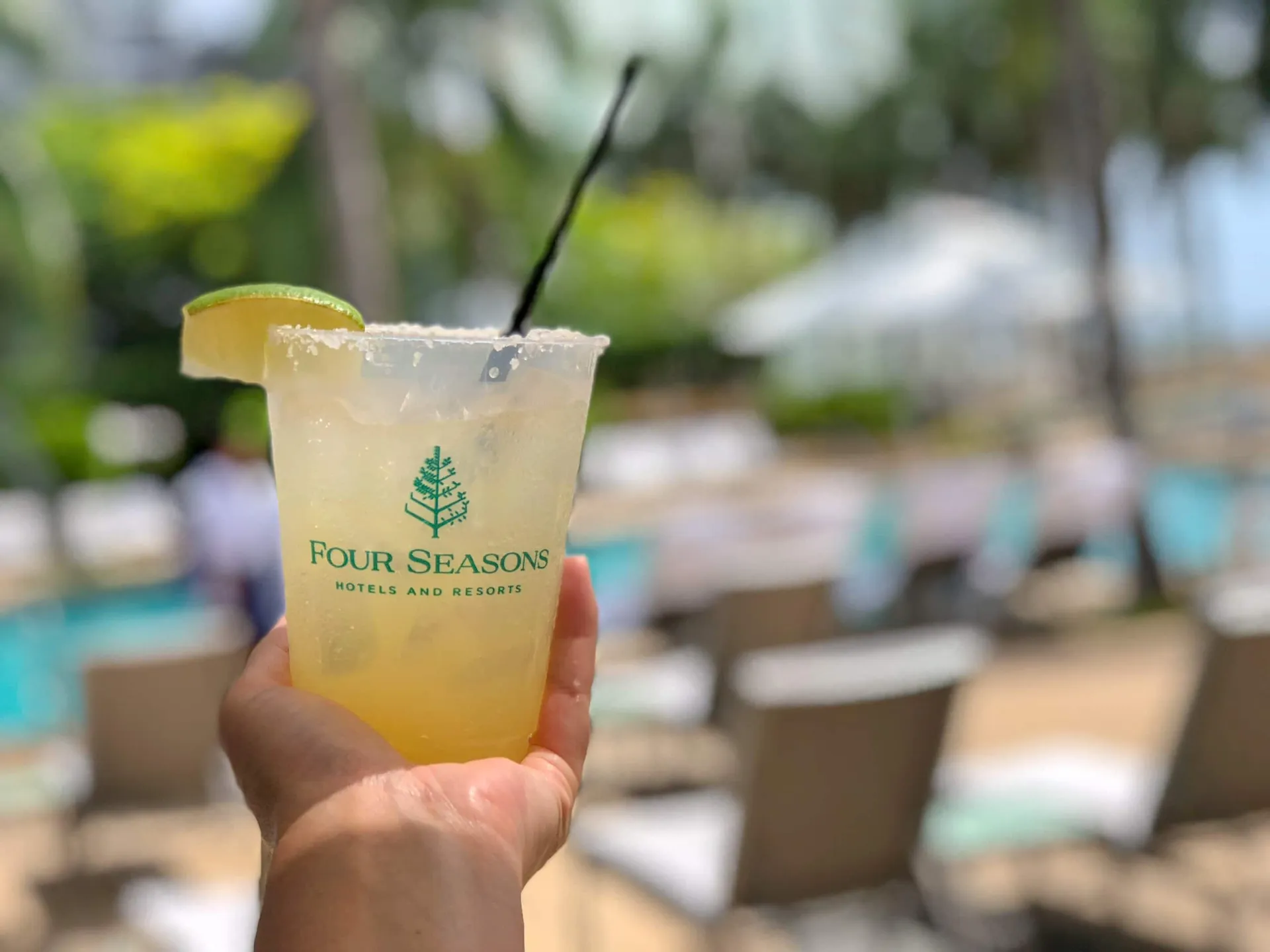 Four Seasons Hotel Miami margarita by the pool