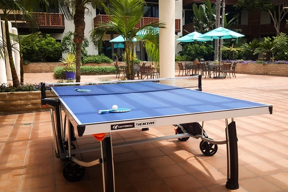 Ping pong at La Jolla Shores Hotel in San Diego