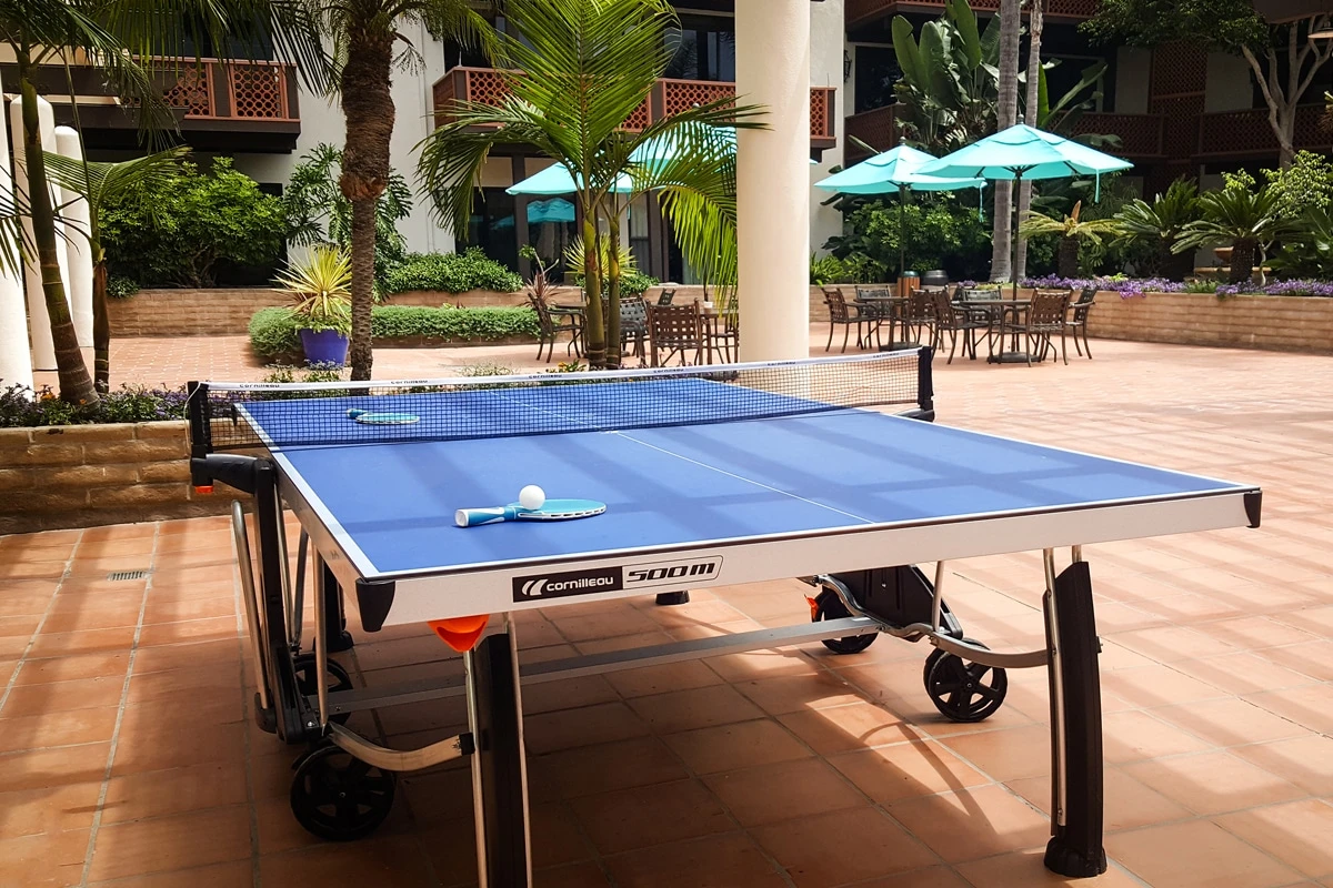 Ping pong at La Jolla Shores Hotel in San Diego
