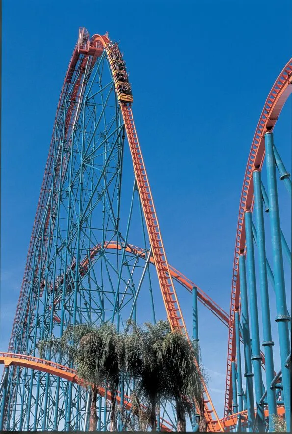 Six Flags Magic Mountain rides: Goliath roller coaster