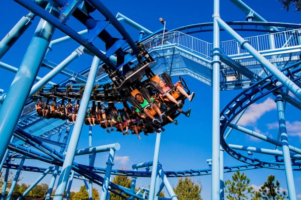 Roller coaster at LEGOLAND Florida Resort