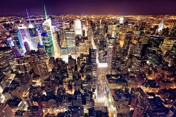 View of Manhattan from The Empire State Building, New York City, USA