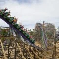 A roller coaster on at Six Flags Discovery Kingdom