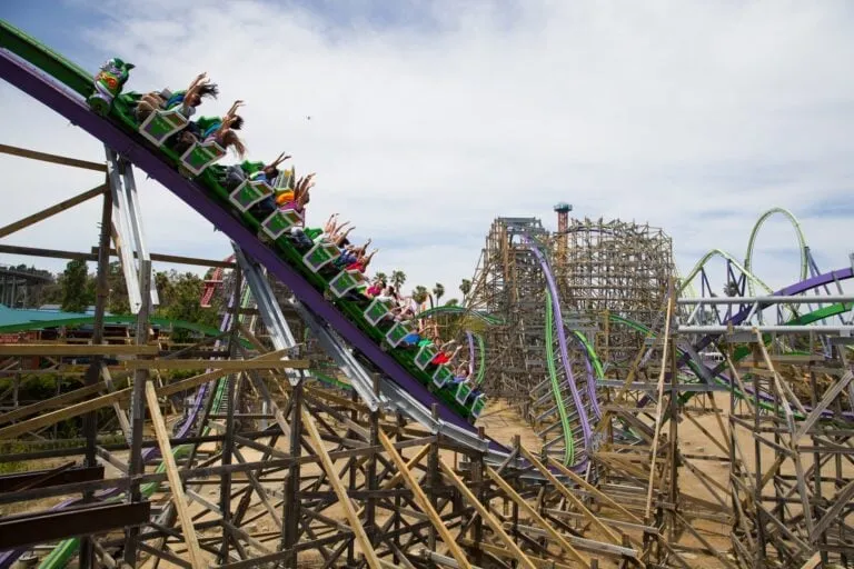 A roller coaster on at Six Flags Discovery Kingdom