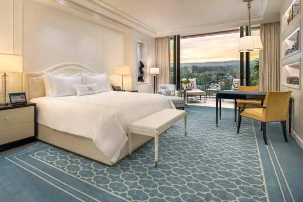 Guest room at Waldorf Astoria Beverly Hills