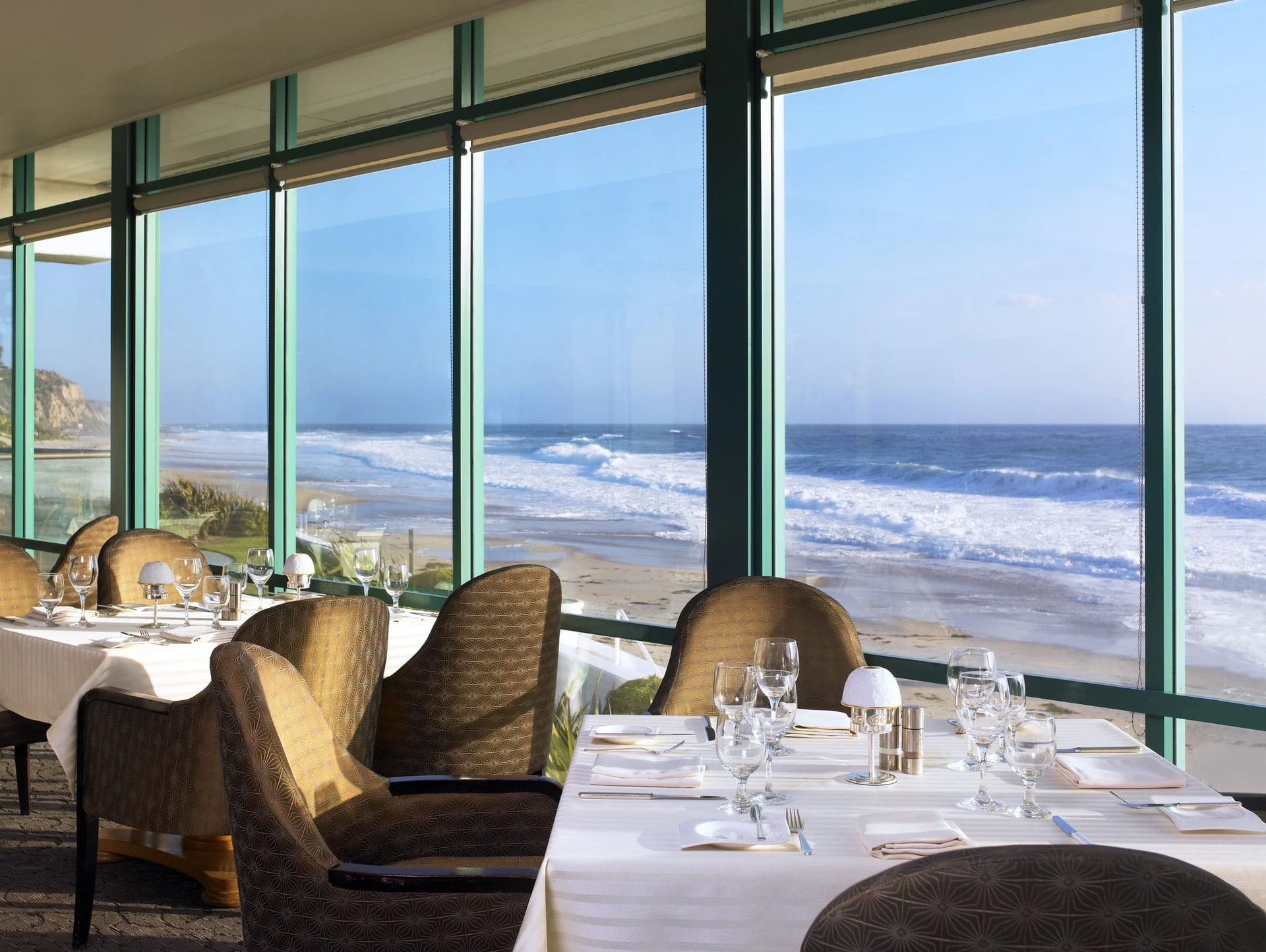 Table next to the window at Monarch Bay Club.