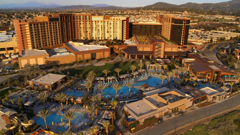 Aerial view of the Pechanga Resort Casino