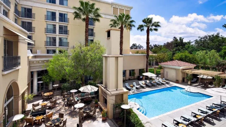 The outdoor pool at Hyatt Regency Valencia