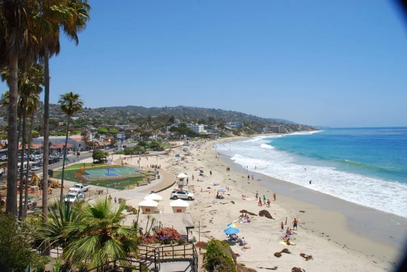 the beach at Laguna Beach on a sunny day