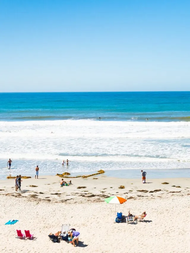San Diego beaches on a sunny day.