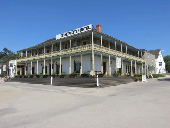 Exterior view of the Cosmopolitan Hotel in Old Town San Diego