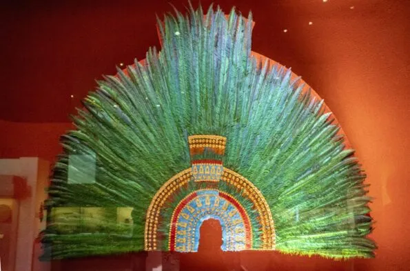 Moctezuma II Ceremonial Headdress as seen 
