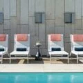 Best San Diego boutique hotels: Lounge chairs line the pool at Hotel Palomar.