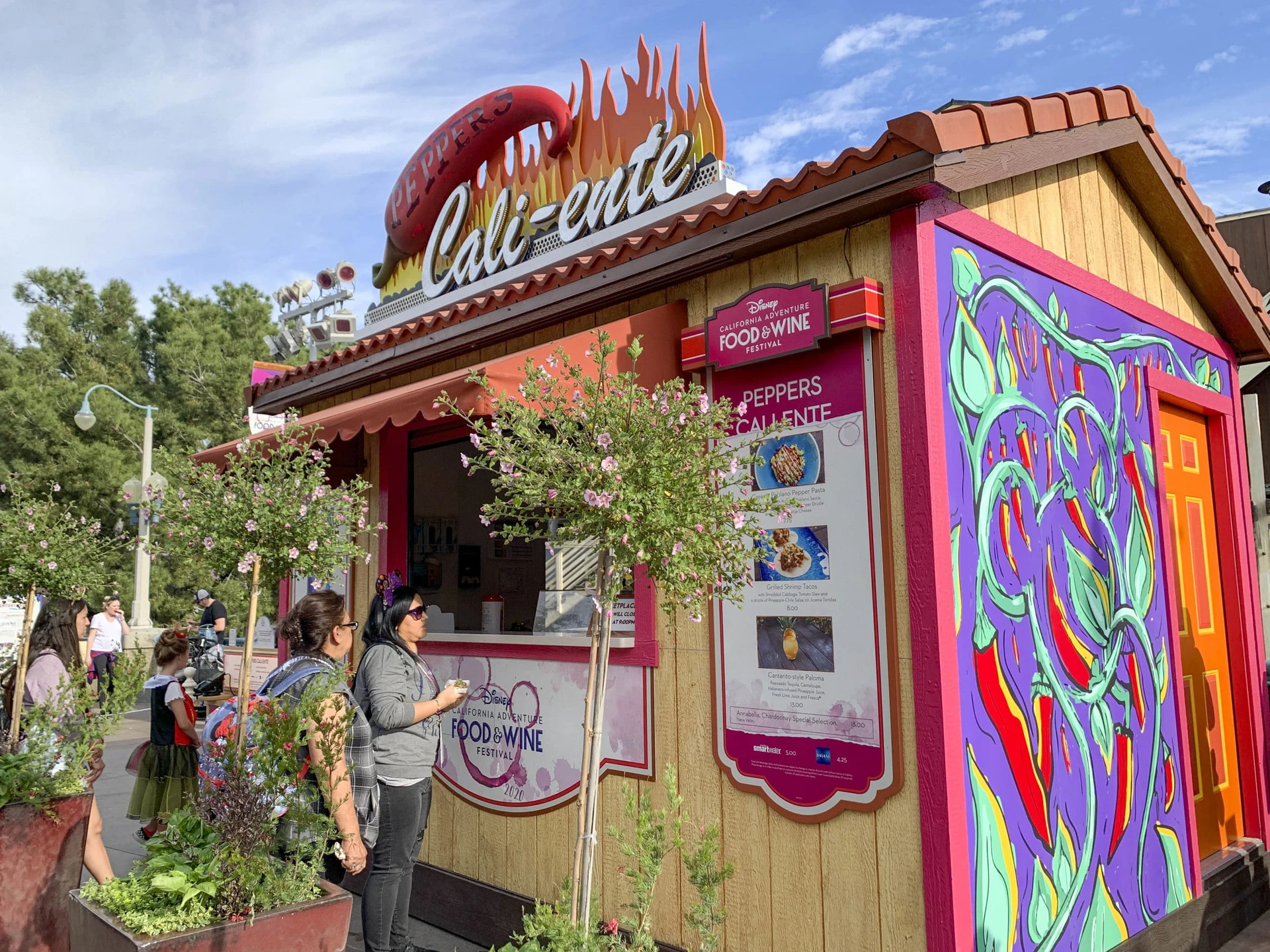 The Cali-ente Marketplace kiosk which sells spicier fare.