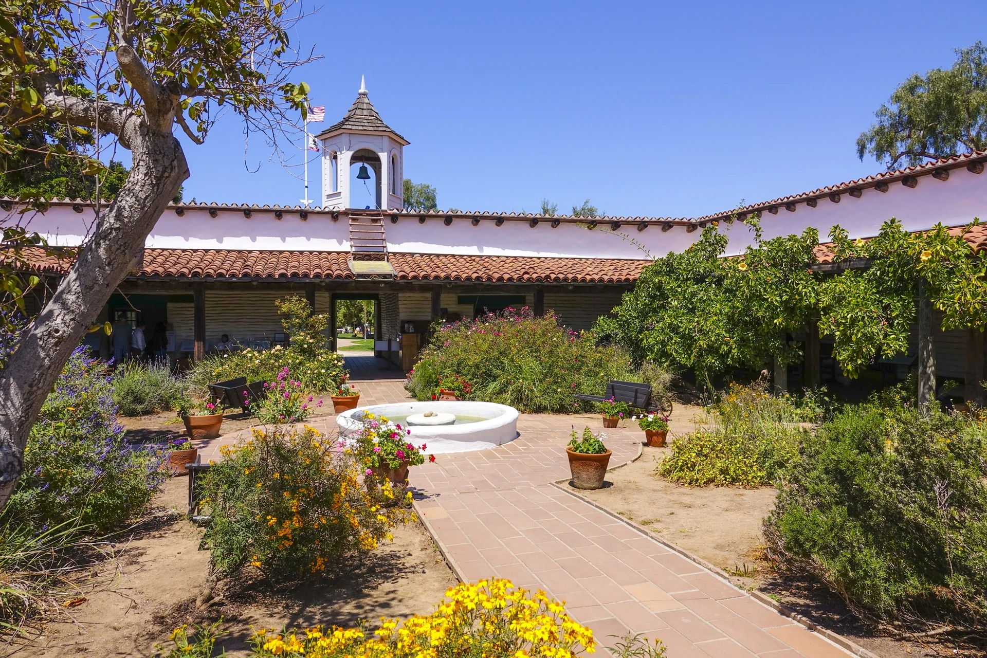 Casa de Estudillo courtyard in Old Town San Diego