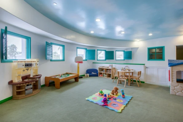 The kids' club play area for younger kids.