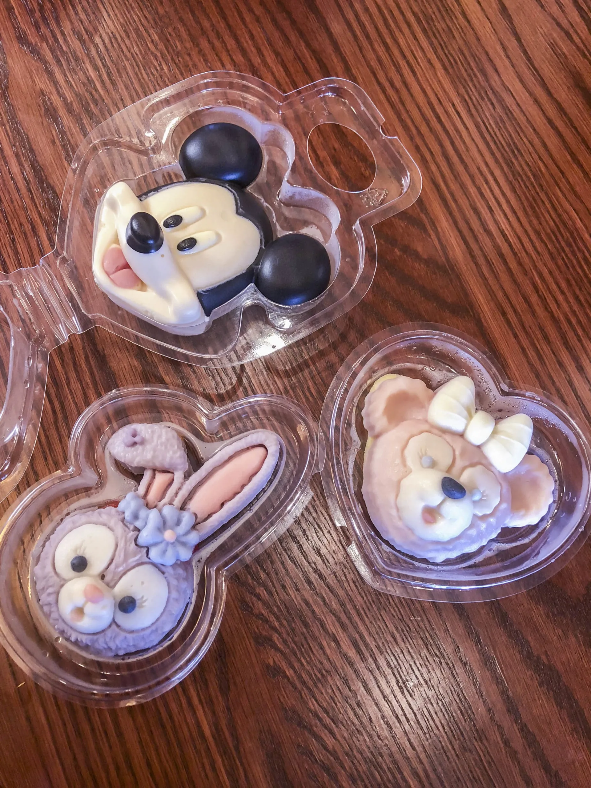 Character shaped pudding dessert at Shanghai Disneyland