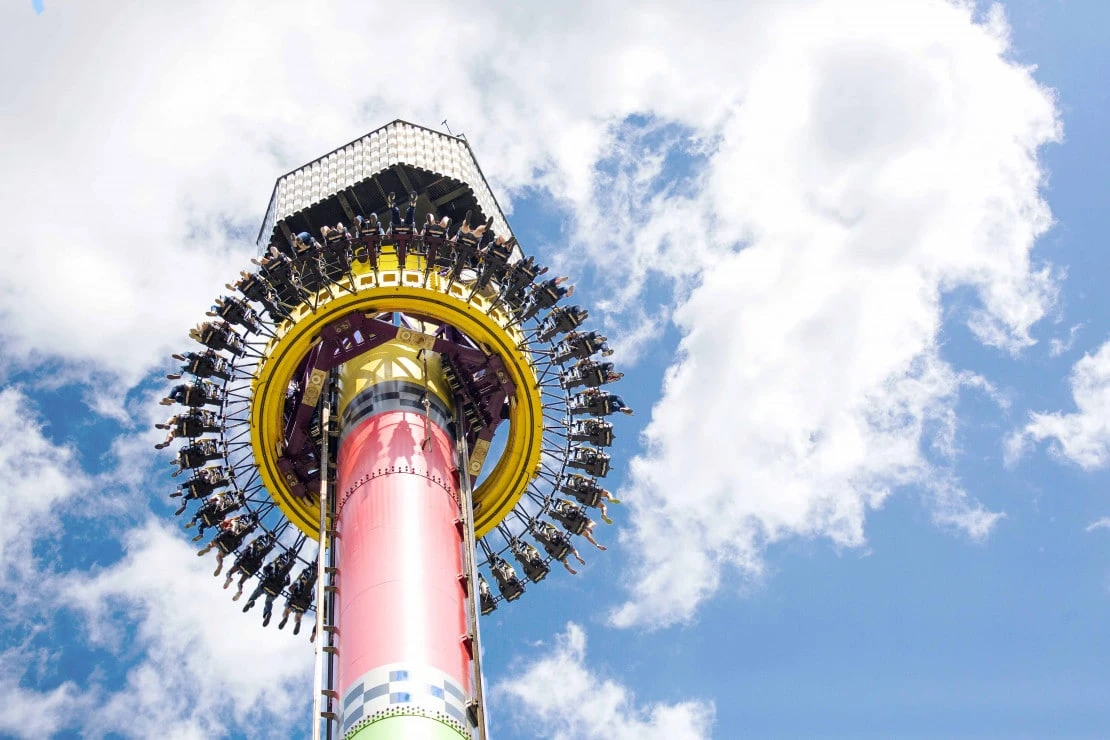 The Delirium thrill ride at Kings Island theme park.