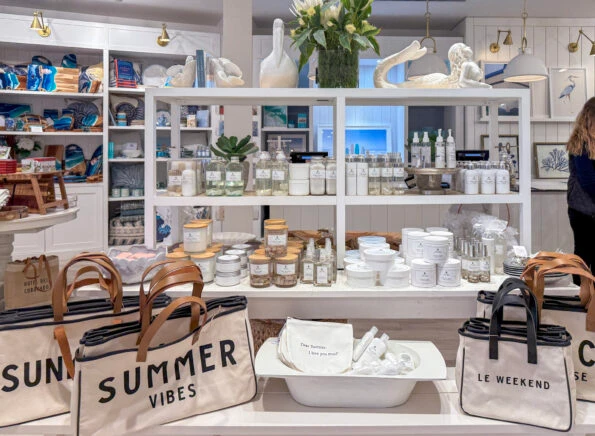 Beachhouse store at Hotel del Coronado with tons of beachy housewares.