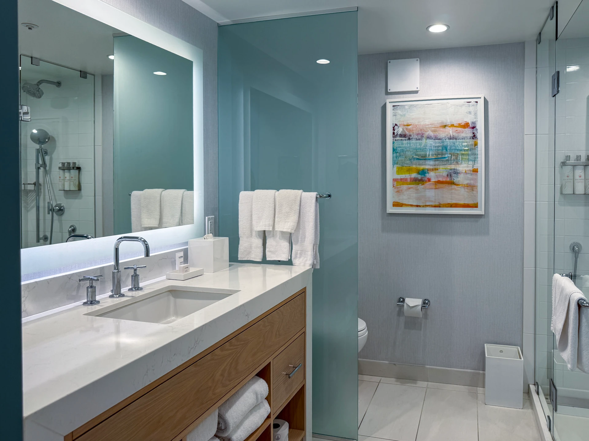 The Views bathroom interior.