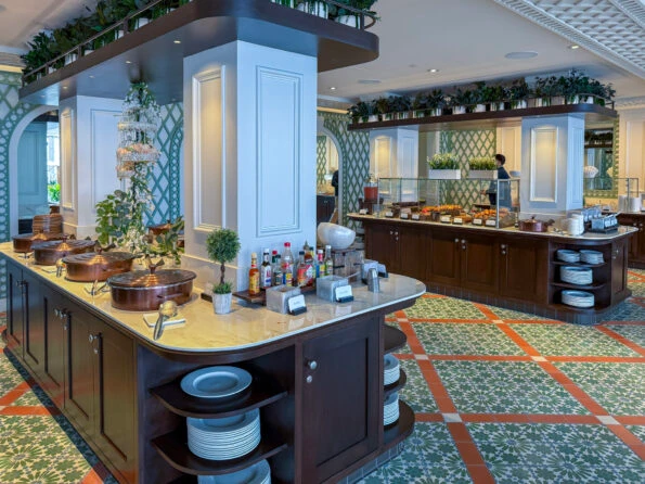 The buffet at Veranda at Hotel del Coronado.