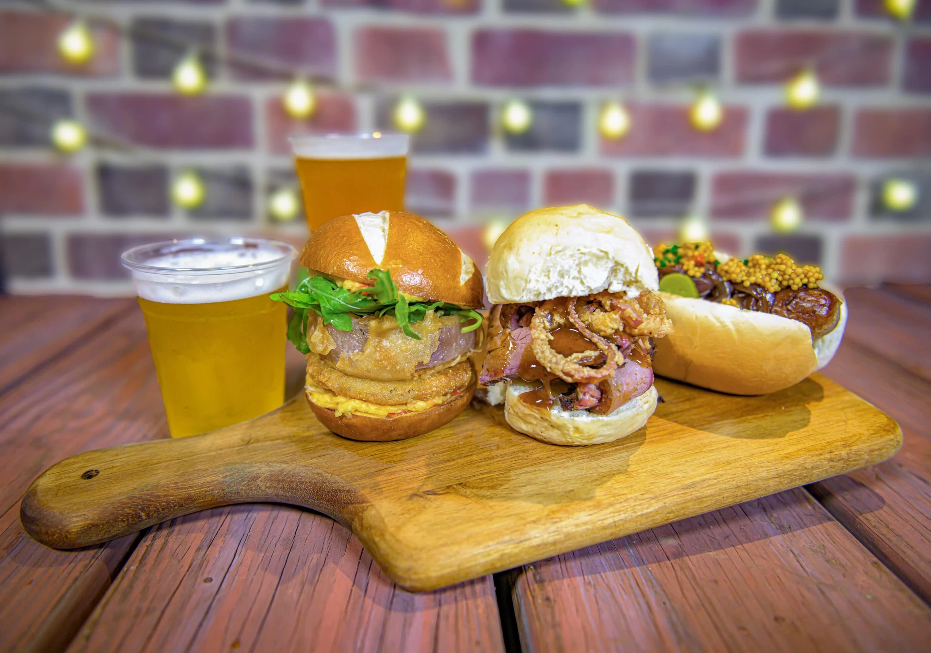 Craft Beer, Fried Green Tomato, Brisket, Bratwurst Sliders that will be served at SeaWorld San Diego Zoo Days.