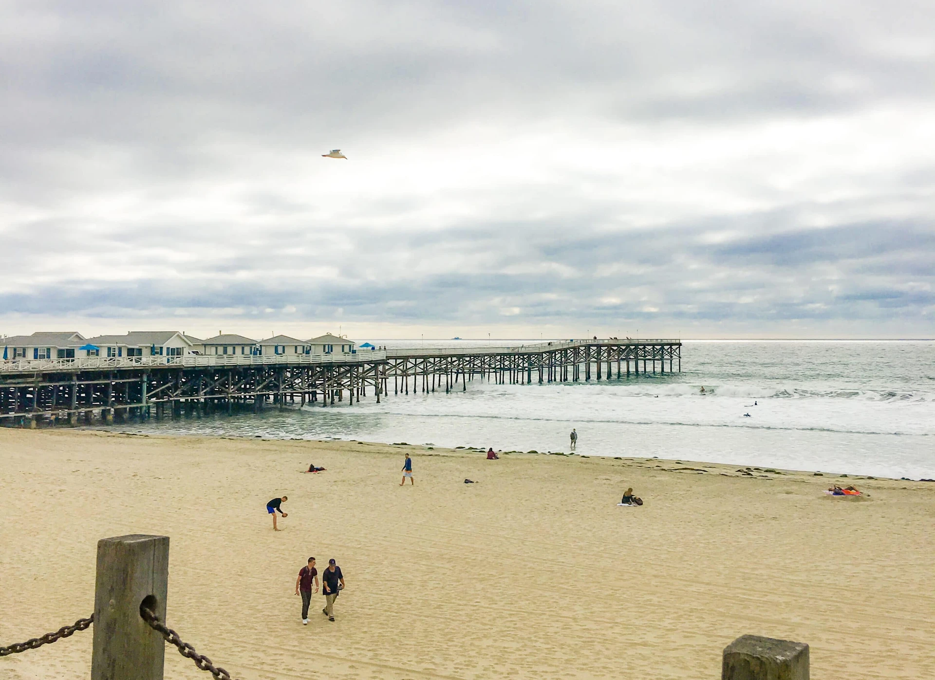 Late afternoon on Pacific Beach in San Diego in October.