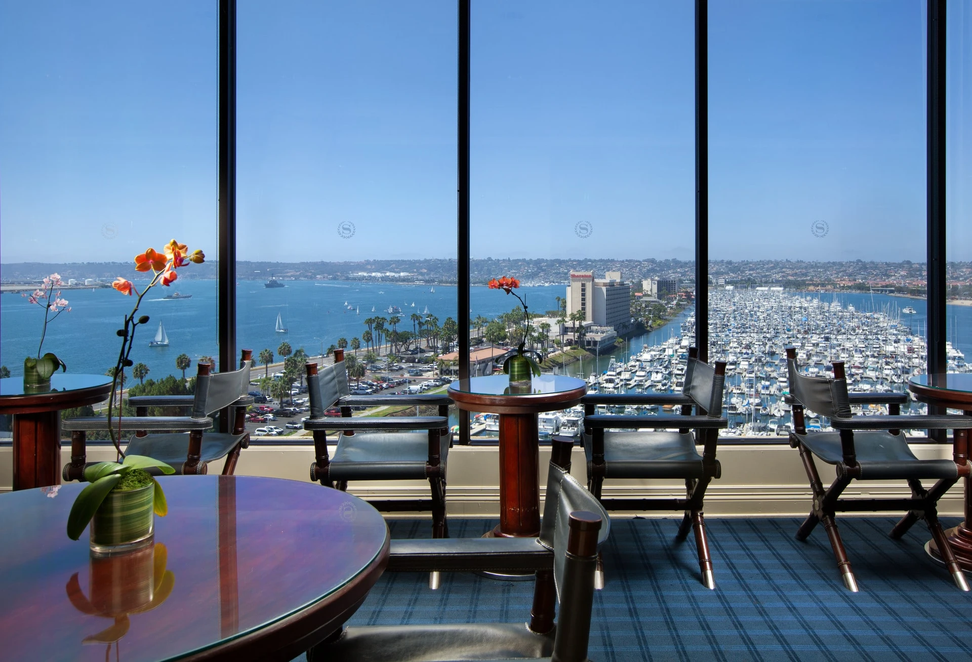 Water views from the Club Lounge at Sheraton San Diego Hotel & Marina