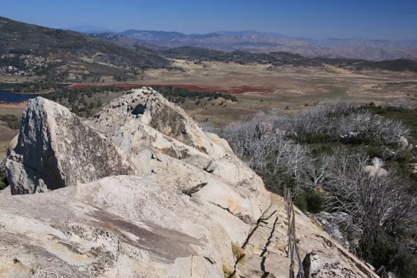 Mountain and field panoramic view from Cuyamaca Peak.