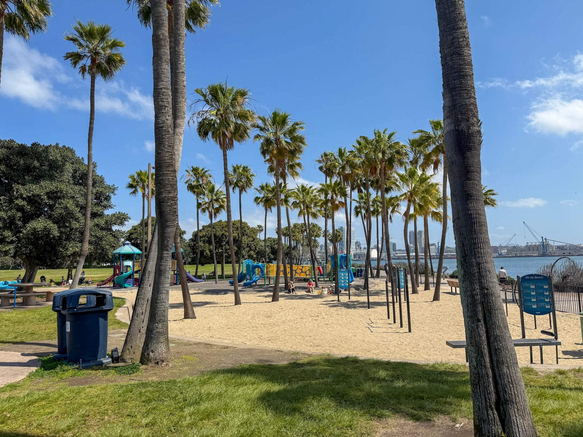 The playground at Tidelands Park in Coronado.